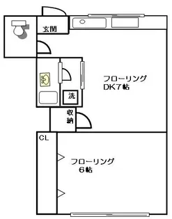 城南AP【1階】の間取り
