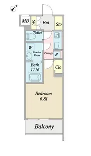 プレアデス東伏見【6階】の間取り