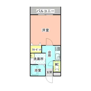 サンハイム阿品B【2階】の間取り