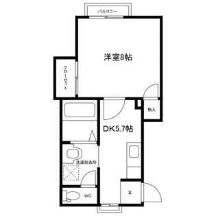 ライフタウン・エクセルC【2階】の間取り