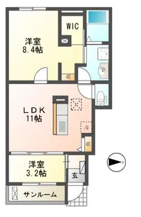 House Eureka【1階】の間取り