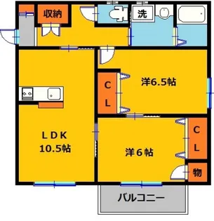 コルトレーン【2階】の間取り
