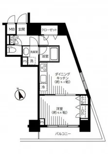 銀座レジデンス伍番館【11階】の間取り