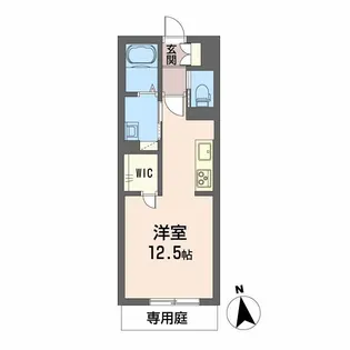 シャーメゾン北藤原【1階】の間取り