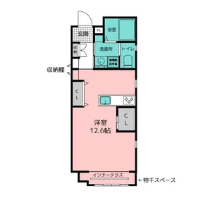 Queen Anne(クイーンアン)【1階】の間取り
