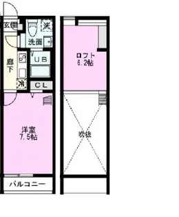 レスポワール北柏【2階】の間取り