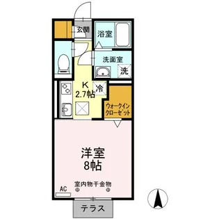 サン・ルミナス【1階】の間取り