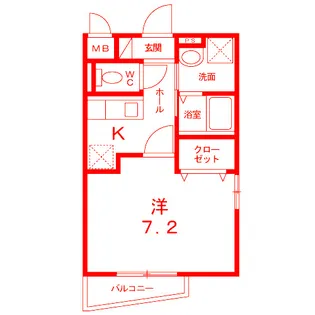 ソレイユメゾン【2階】の間取り