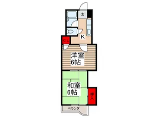 ピアメゾンヴァンベ-ル【2階】の間取り