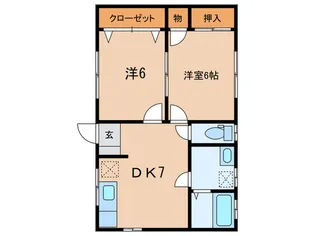 有吉アパート【2階】の間取り