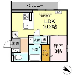 メルベーユ【3階】の間取り