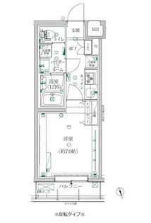 クレイシア都立大学クラッセ【1階】の間取り