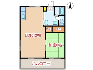 コーポあすか【2階】の間取り