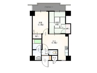 信開ウエラコート駅北【7階】の間取り