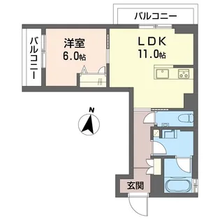 グランリュクス中野坂上【2階】の間取り