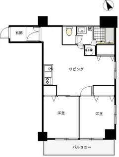 マンション芝公園【7階】の間取り
