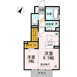 ルーチェ・ソラーレ【1階】の間取り
