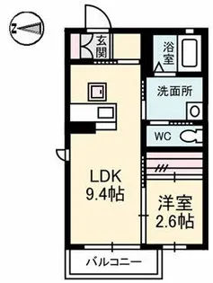 シャーメゾン ニライカナイ【1階】の間取り