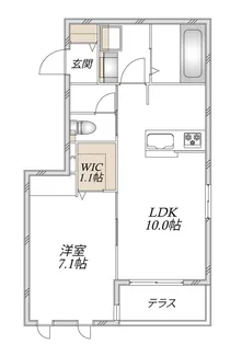 GREEN LEAF【1階】の間取り