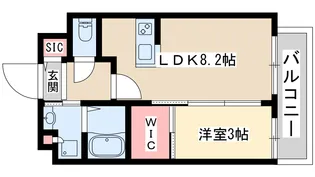 ラグゼ新大阪6【4階】の間取り