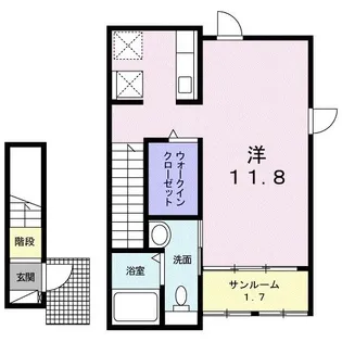 ラ ルーチェ【2階】の間取り