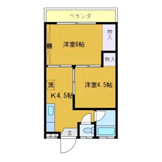 スワンコーポ【3階】の間取り