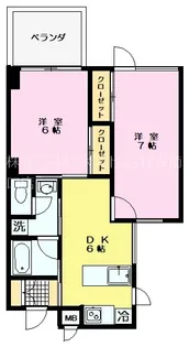 ベルコート上連雀【4階】の間取り