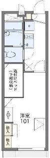 レオパレスサンバードA【2階】の間取り