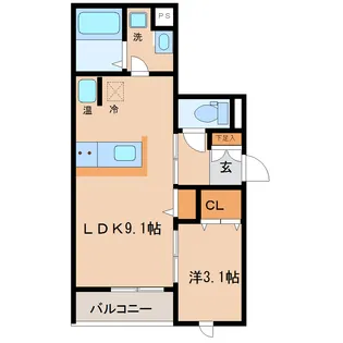 アーバンコートII【2階】の間取り