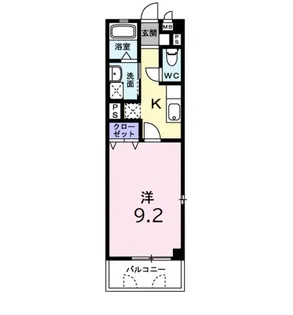 レーベン中畝2 B【1階】の間取り