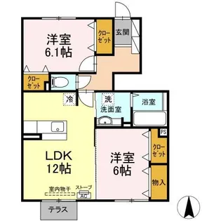ミカエル【1階】の間取り