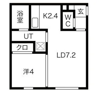フォレストR-VI【1階】の間取り