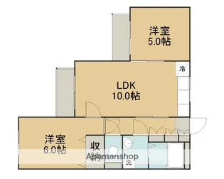グレース市川【3階】の間取り
