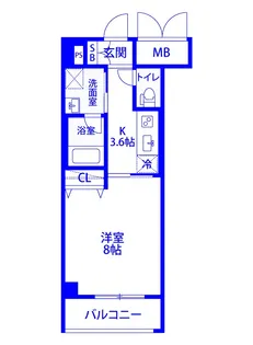 モーヴ粕壁東【5階】の間取り