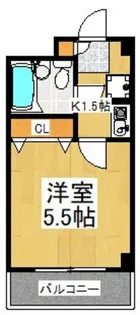 リバーサイドKUJI【2階】の間取り