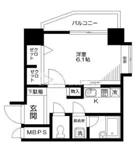 日神パレステージ三軒茶屋第2【2階】の間取り