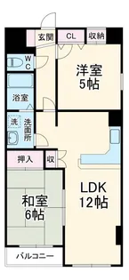 アクシオン【3階】の間取り