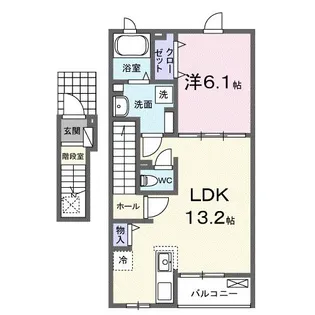 サンペレ【2階】の間取り