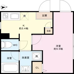 BLISSDIA笹塚代田橋【2階】の間取り