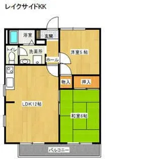 レイクサイドKK【2階】の間取り