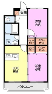 カサブランカ新津【1階】の間取り