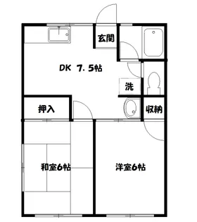 シティハイムコペル【1階】の間取り