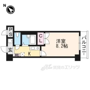 クレスト草津【4階】の間取り