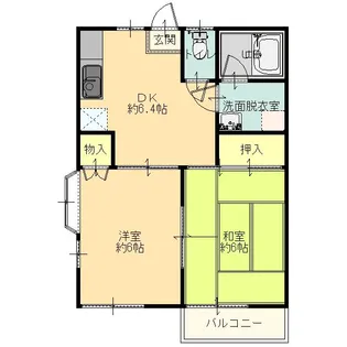 木村ハイツ【2階】の間取り