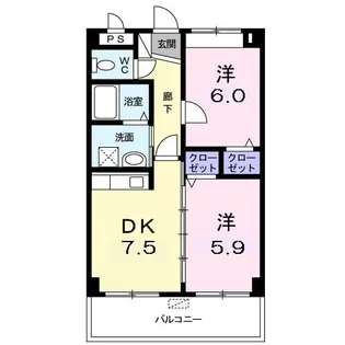 メゾン・シーサイド【3階】の間取り