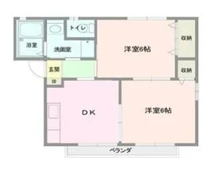 ハイツヴァンティアンA【1階】の間取り