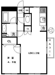 サントリーニ【1階】の間取り