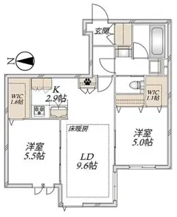 シャルマンSKJ【1階】の間取り