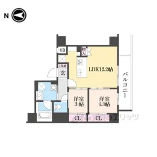 アーバネックス塚口【6階】の間取り