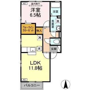 フローラハウス【1階】の間取り